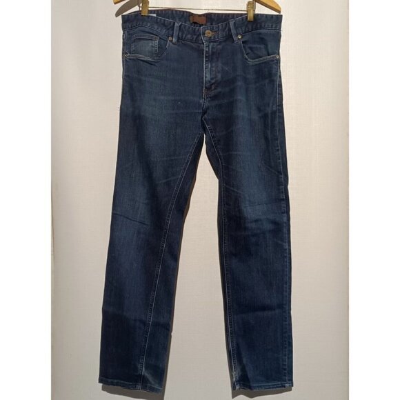 FERAUD Dark Denim Slim Straight Jeans 34 x 31 - Picture 5 of 8